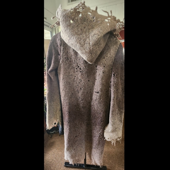 Casch by Gro Abrahamsson Long Coat Cloak Cosplay Boiled Wool Comiccon 42 - Picture 2 of 7